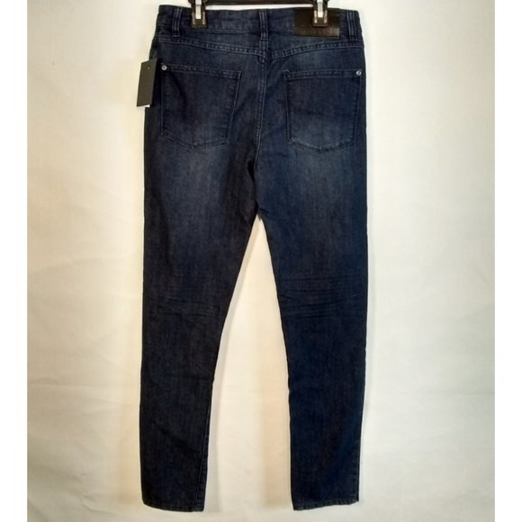 DKNY Mott Straight Jeans Blue/Black Boys 16 NEW - Picture 2 of 6